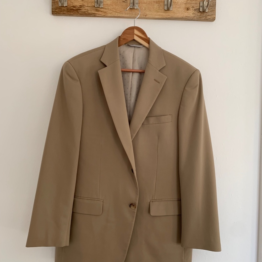 Perry Ellis Portfolio Suit Tan 40R